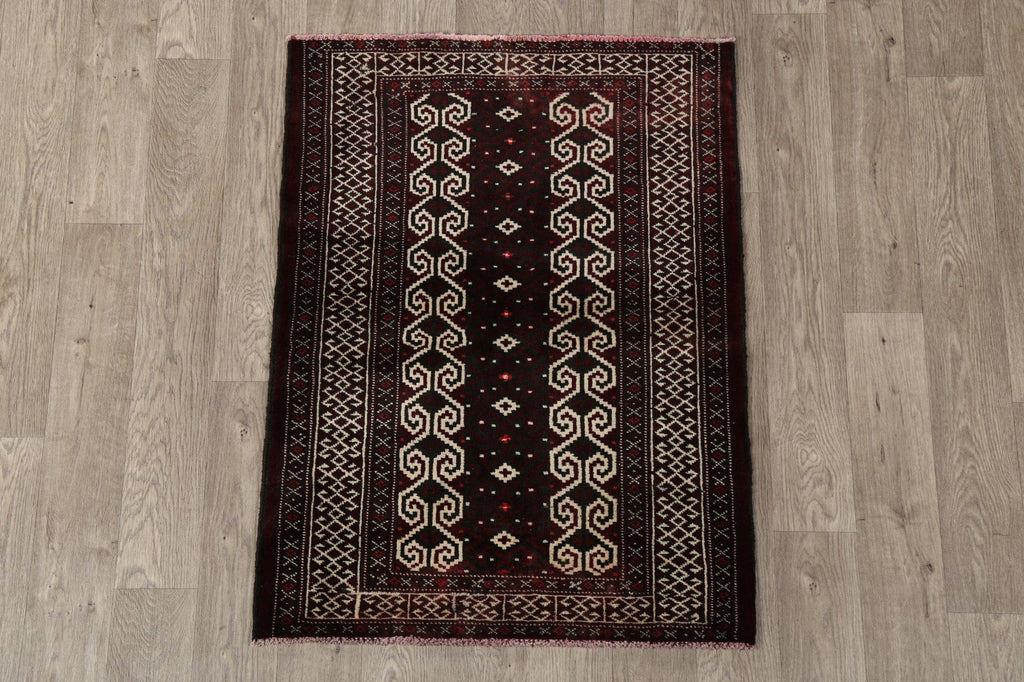 Geometric Balouch Persian Area Rug 3x4