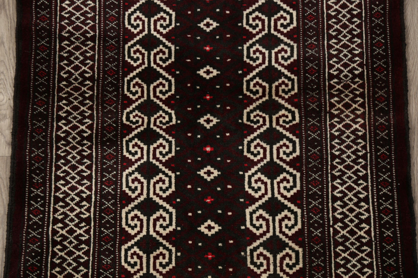 Geometric Balouch Persian Area Rug 3x4