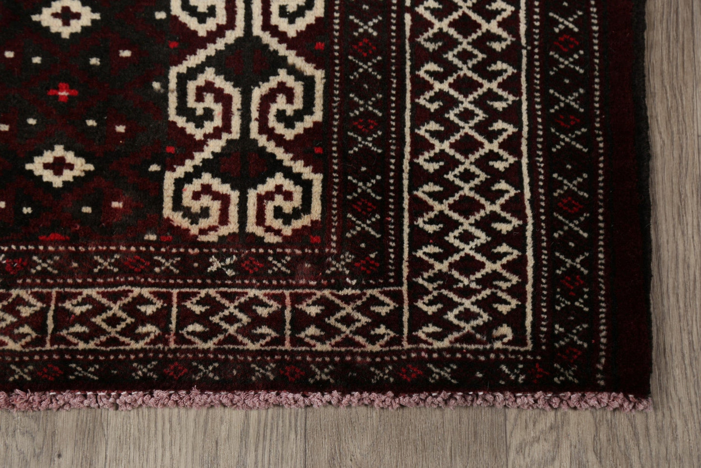 Geometric Balouch Persian Area Rug 3x4