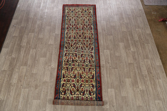 Antique Sultanabad Persian Runner Rug 3x13