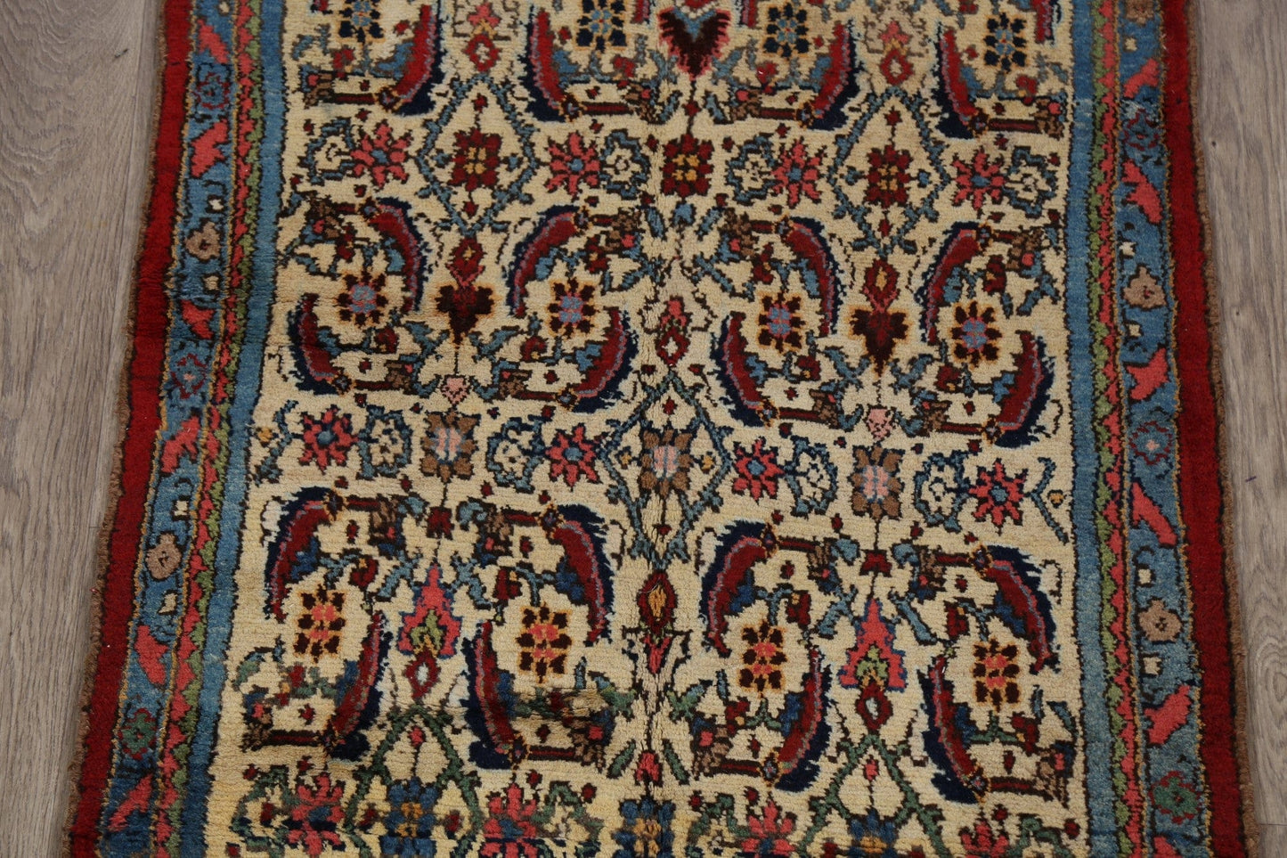 Antique Sultanabad Persian Runner Rug 3x13