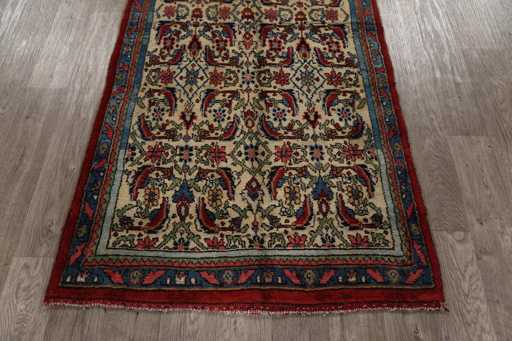 Antique Sultanabad Persian Runner Rug 3x13