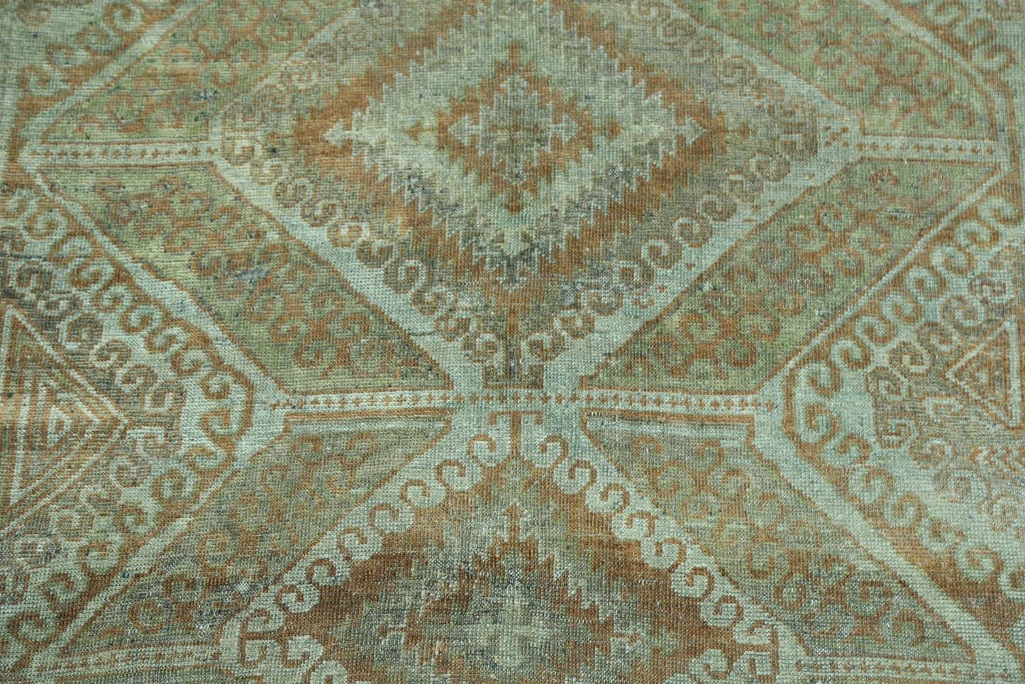 Pre-1900 Antique Geometric Khotan Egyptian Runner Rug 4x8