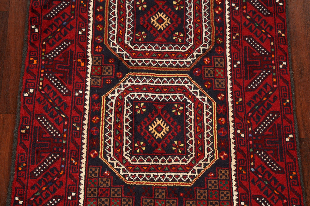 Tribal Geometric Balouch Oriental Area Rug 3x6