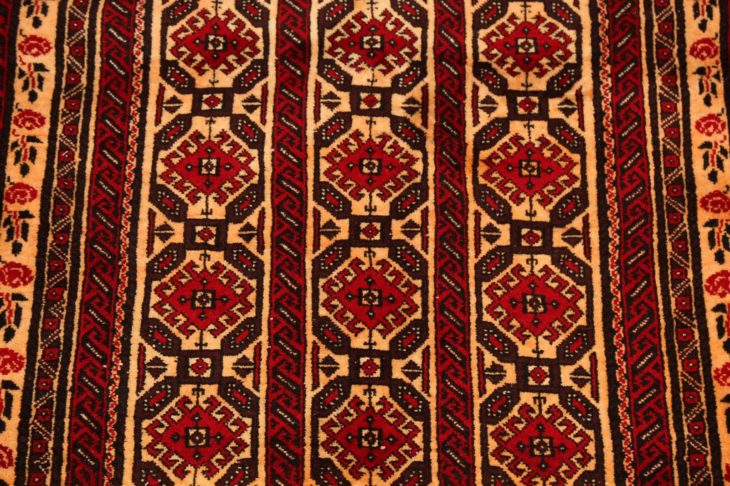 Geometric Balouch Afghan Oriental Area Rug 4x7