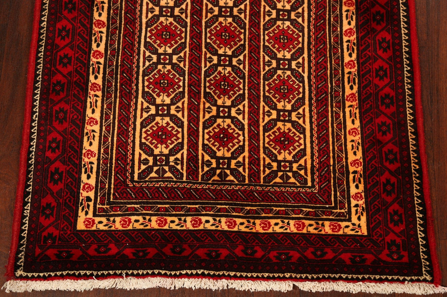 Geometric Balouch Afghan Oriental Area Rug 4x7