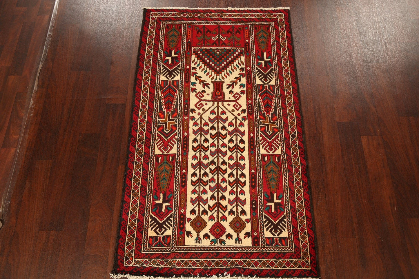 Geometric Balouch Afghan Oriental Area Rug 3x6