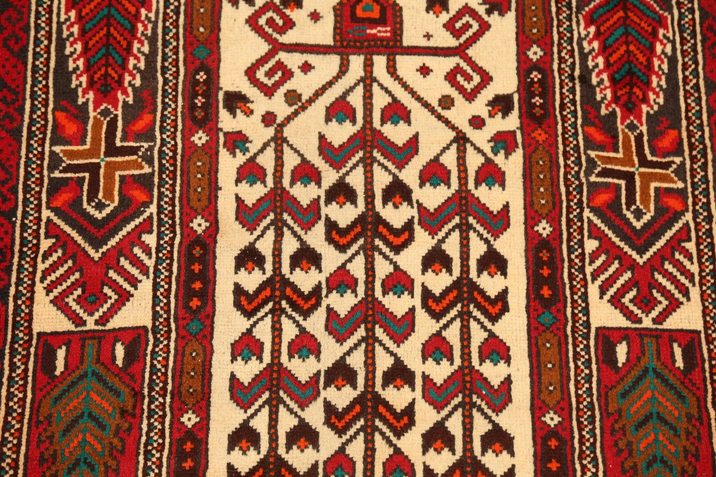 Geometric Balouch Afghan Oriental Area Rug 3x6