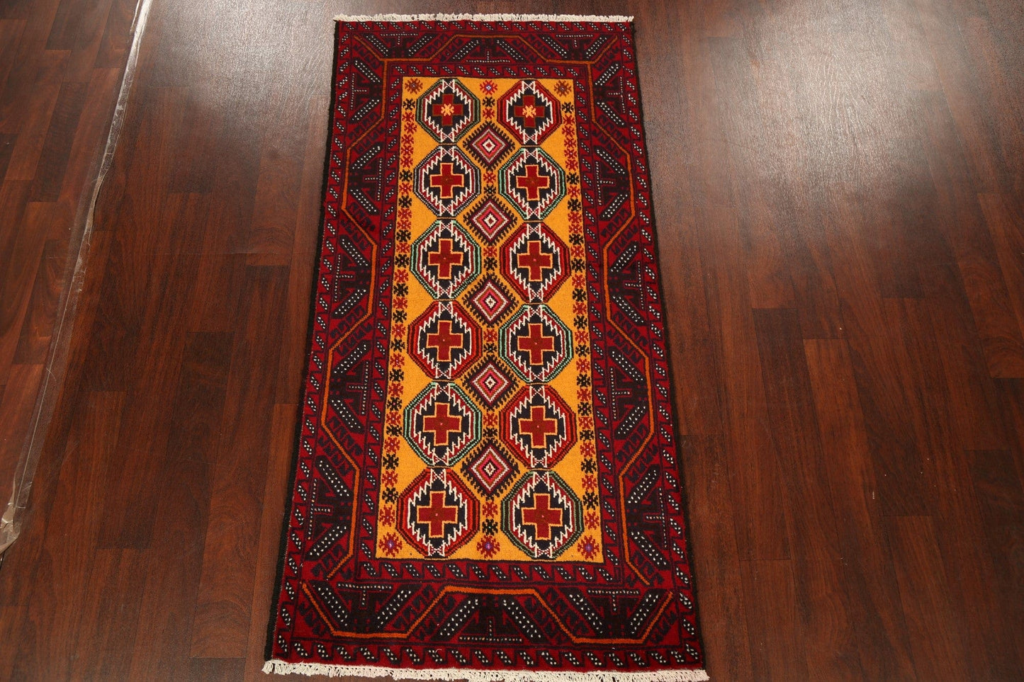 Geometric Balouch Afghan Oriental Area Rug 3x6