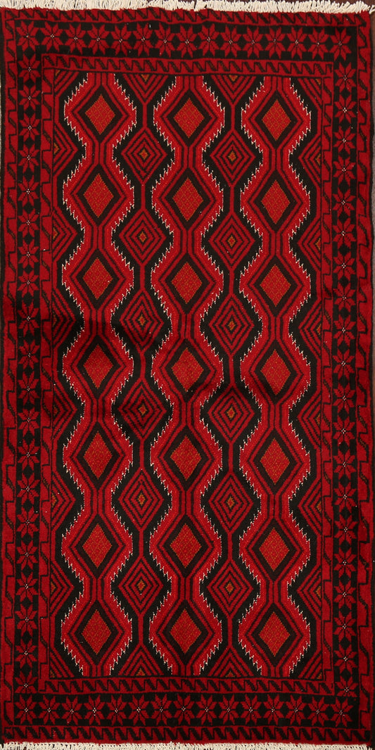 Geometric Balouch Oriental Area Rug 3x6