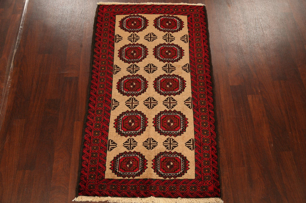 Geometric Balouch Afghan Oriental Area Rug 3x6