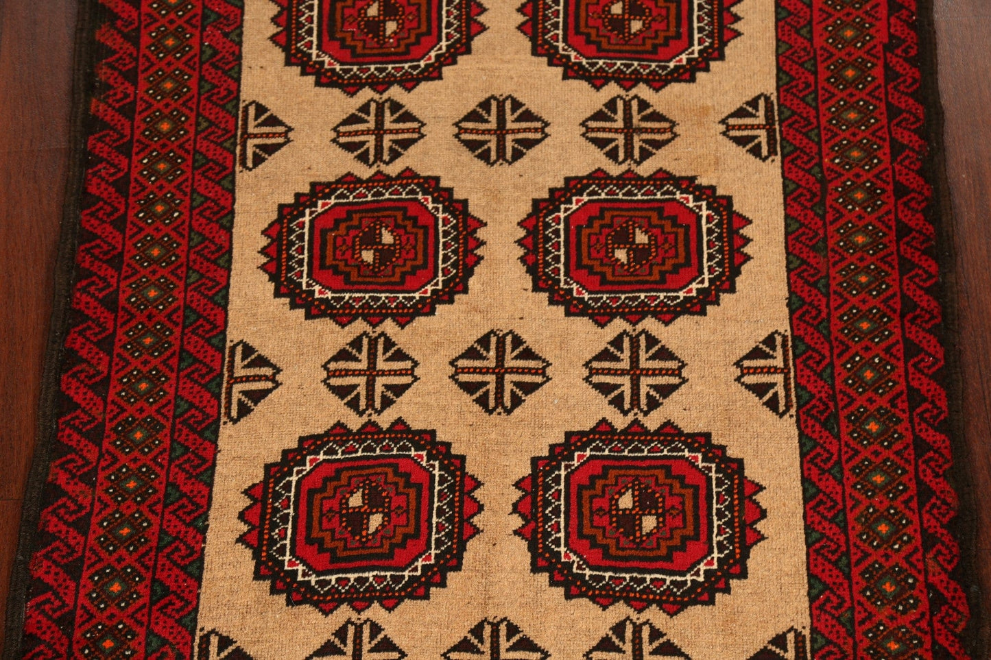 Geometric Balouch Afghan Oriental Area Rug 3x6