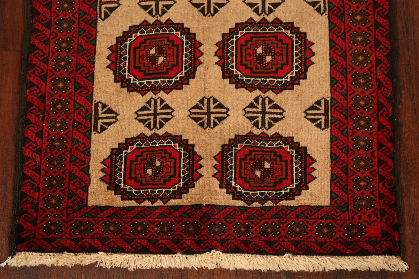 Geometric Balouch Afghan Oriental Area Rug 3x6