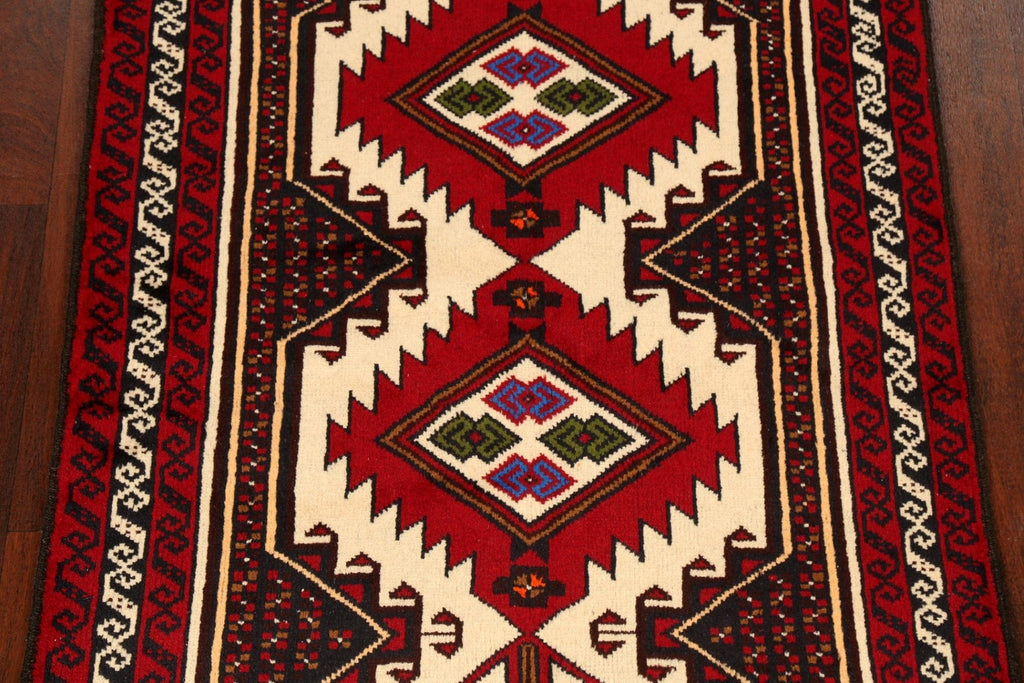 Geometric Balouch Afghan Oriental Area Rug 3x6