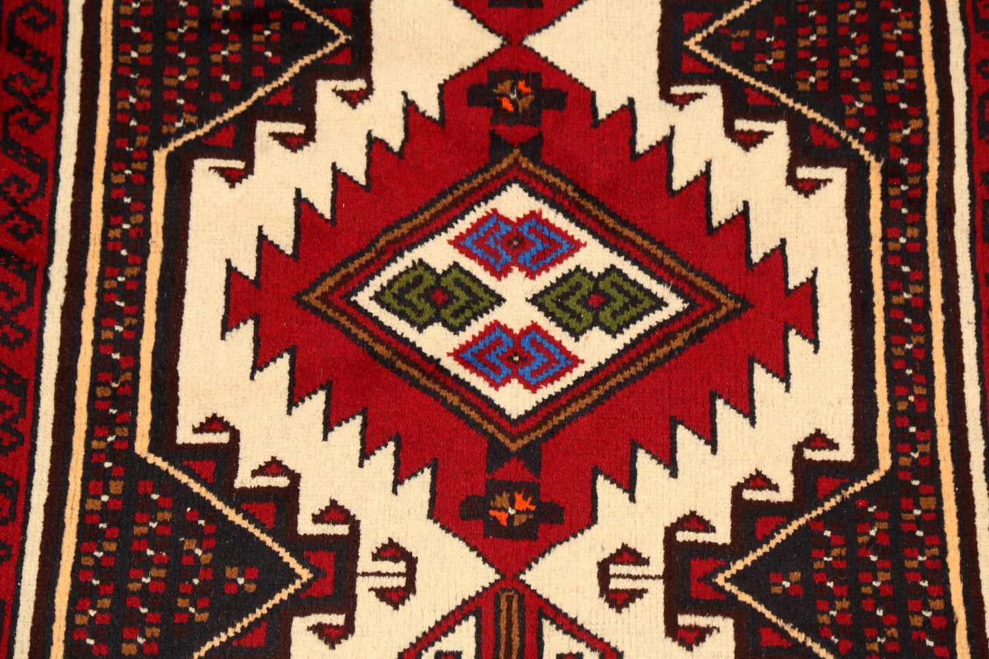 Geometric Balouch Afghan Oriental Area Rug 3x6