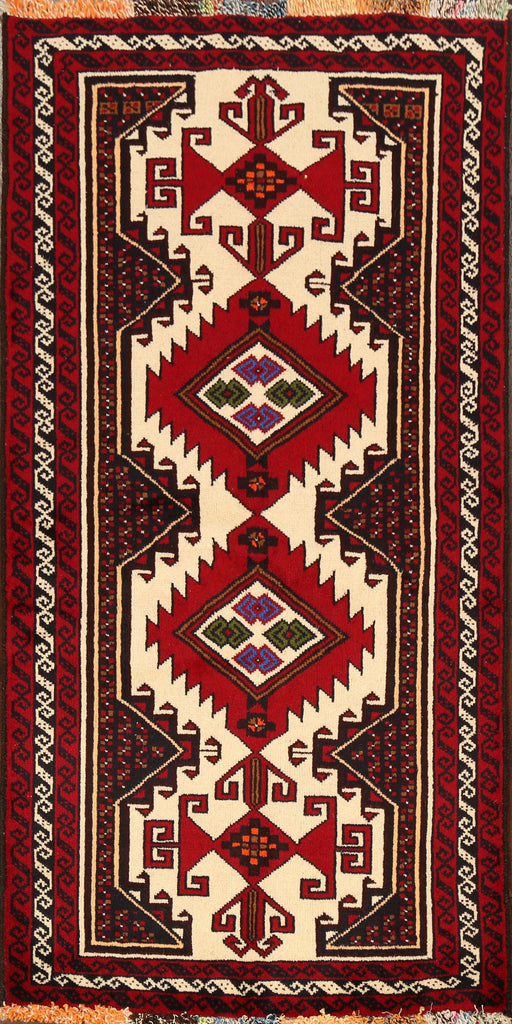 Geometric Balouch Afghan Oriental Area Rug 3x6