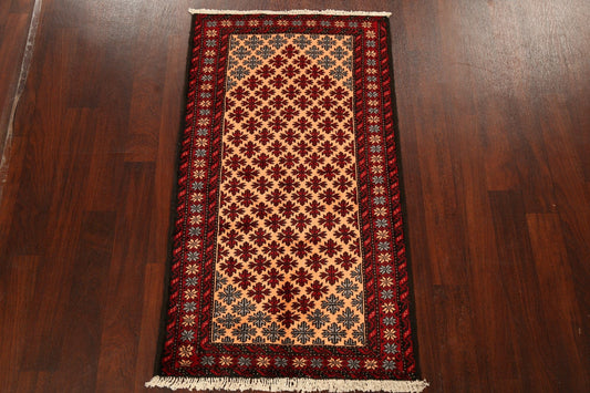 All-Over Geometric Balouch Oriental Area Rug 3x5