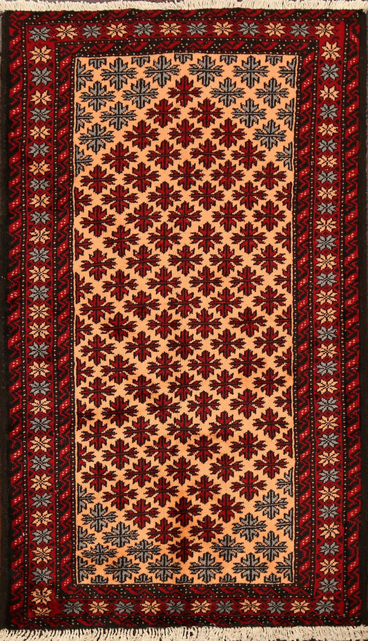 All-Over Geometric Balouch Oriental Area Rug 3x5