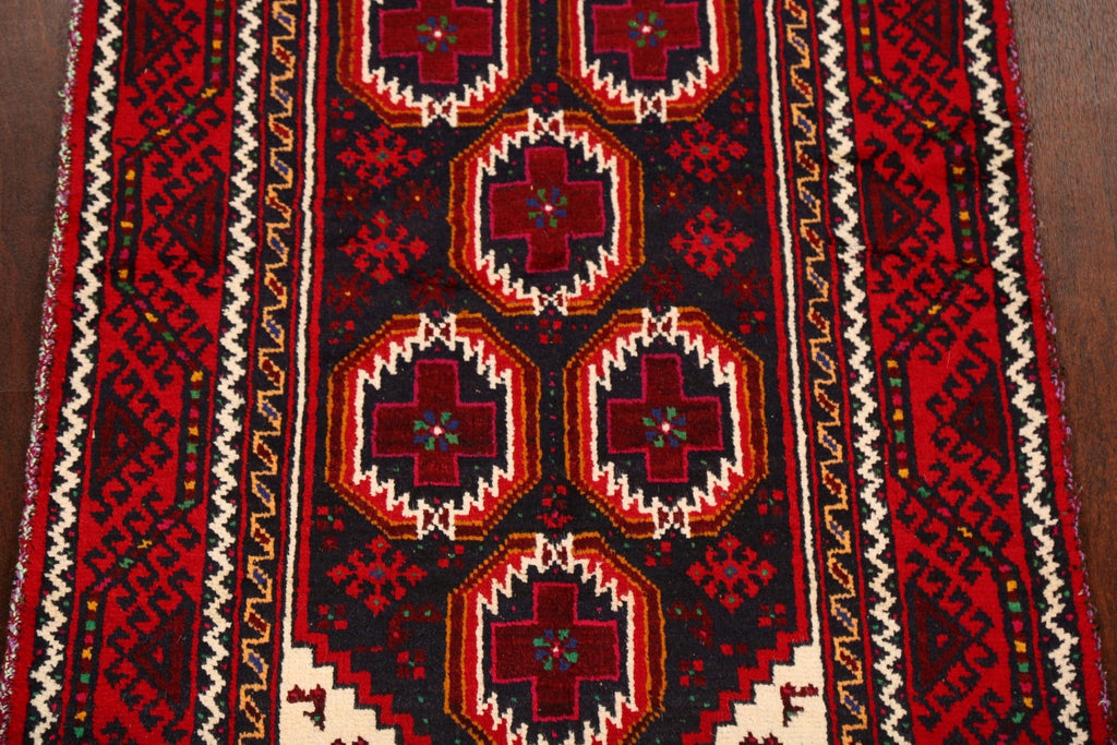 Geometric Balouch Afghan Oriental Area Rug 3x6