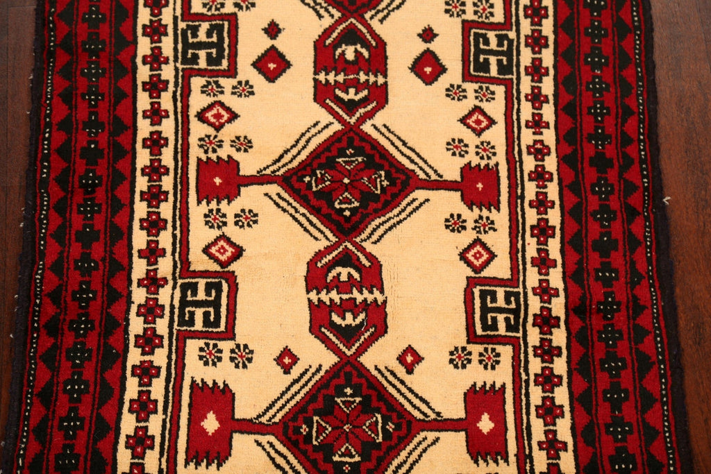 Geometric Balouch Afghan Oriental Area Rug 3x5