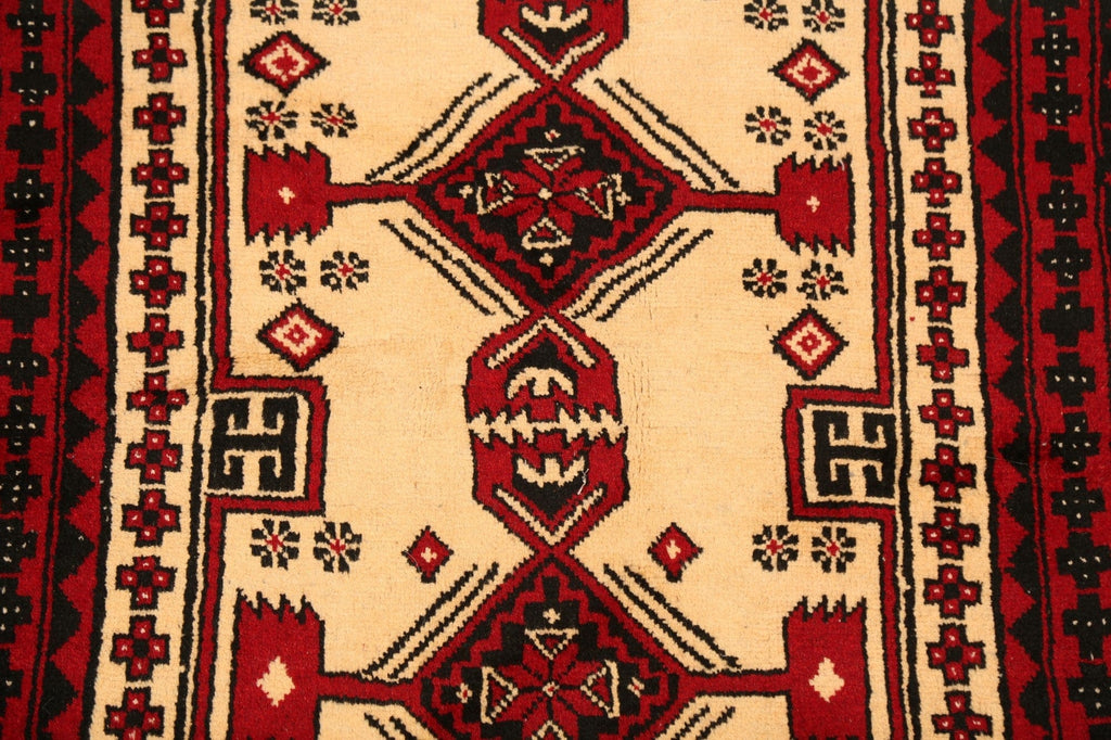 Geometric Balouch Afghan Oriental Area Rug 3x5