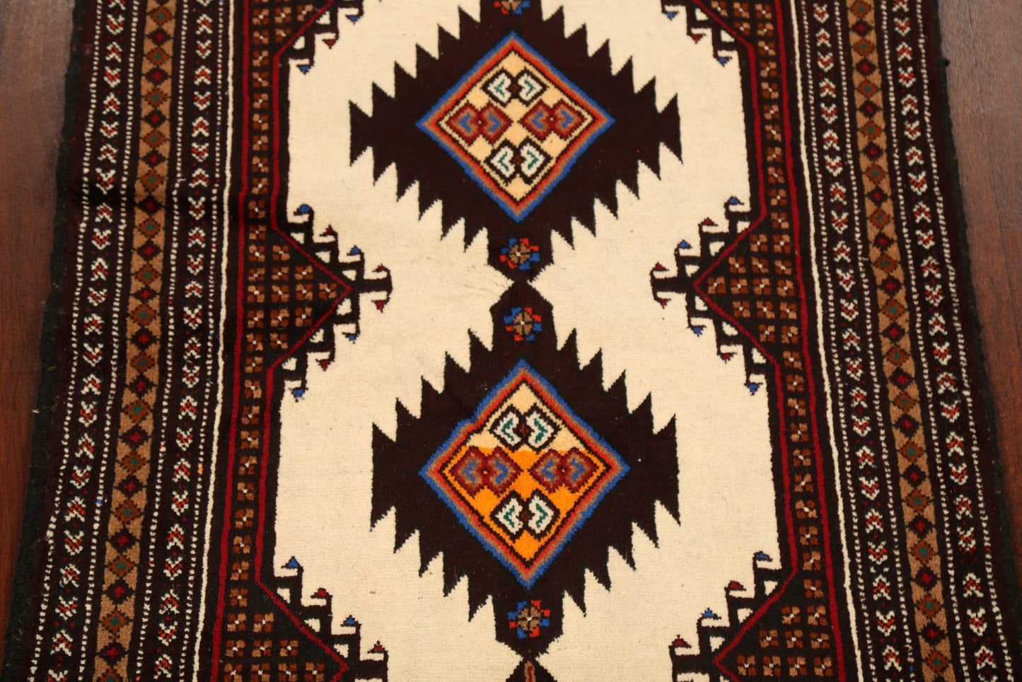 Geometric Balouch Afghan Oriental Area Rug 3x6