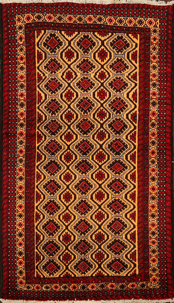 All-Over Geometric Balouch Oriental Area Rug 3x6