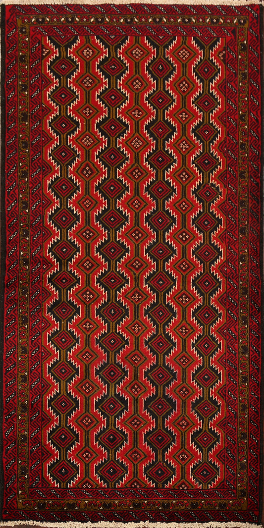 Geometric Balouch Oriental Area Rug 3x6