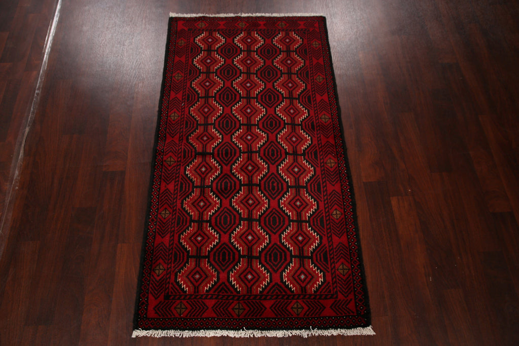 All-Over Geometric Balouch Oriental Area Rug 4x6