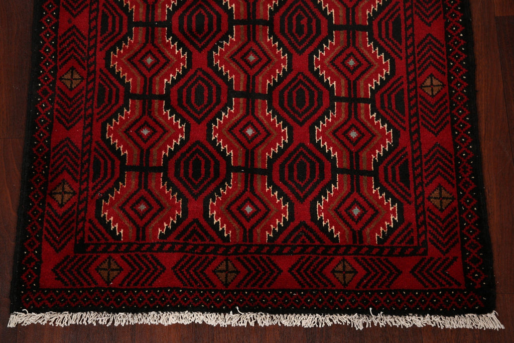 All-Over Geometric Balouch Oriental Area Rug 4x6