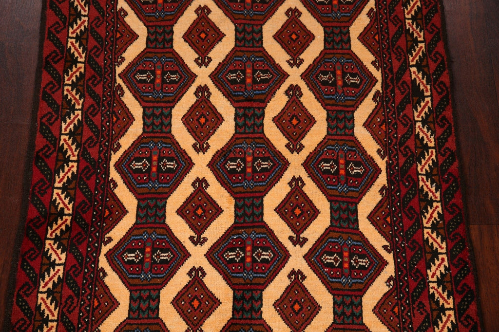 Geometric Balouch Afghan Oriental Area Rug 3x6