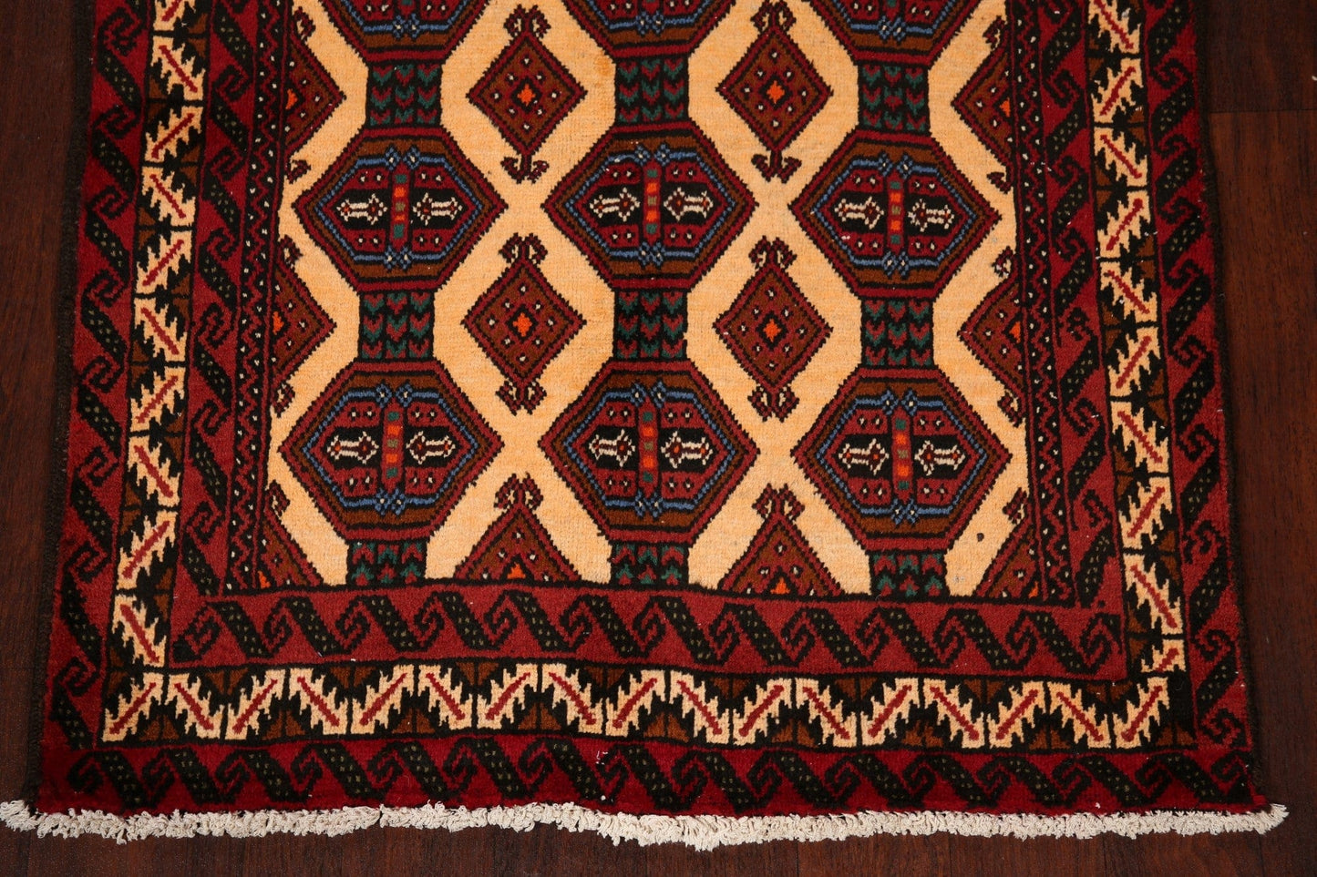 Geometric Balouch Afghan Oriental Area Rug 3x6