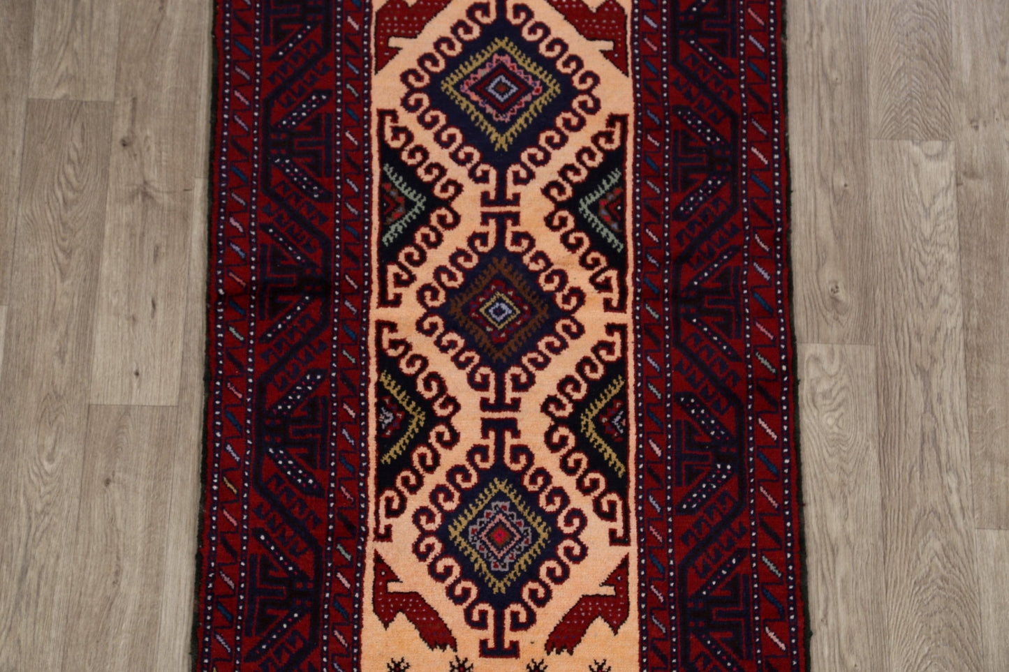 Geometric Balouch Afghan Oriental Area Rug 3x6