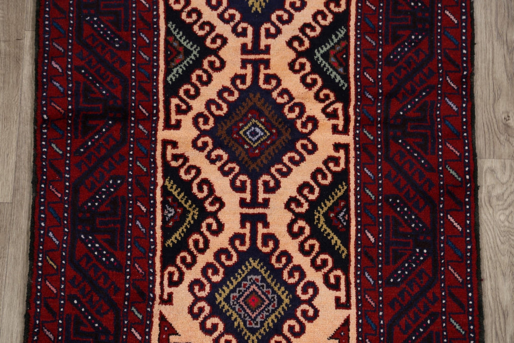 Geometric Balouch Afghan Oriental Area Rug 3x6