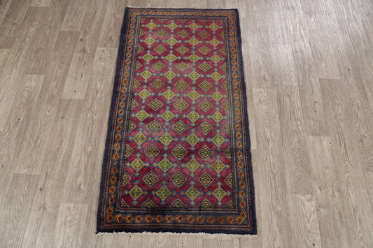 All-Over Geometric Ardebil Persian Area Rug 3x5