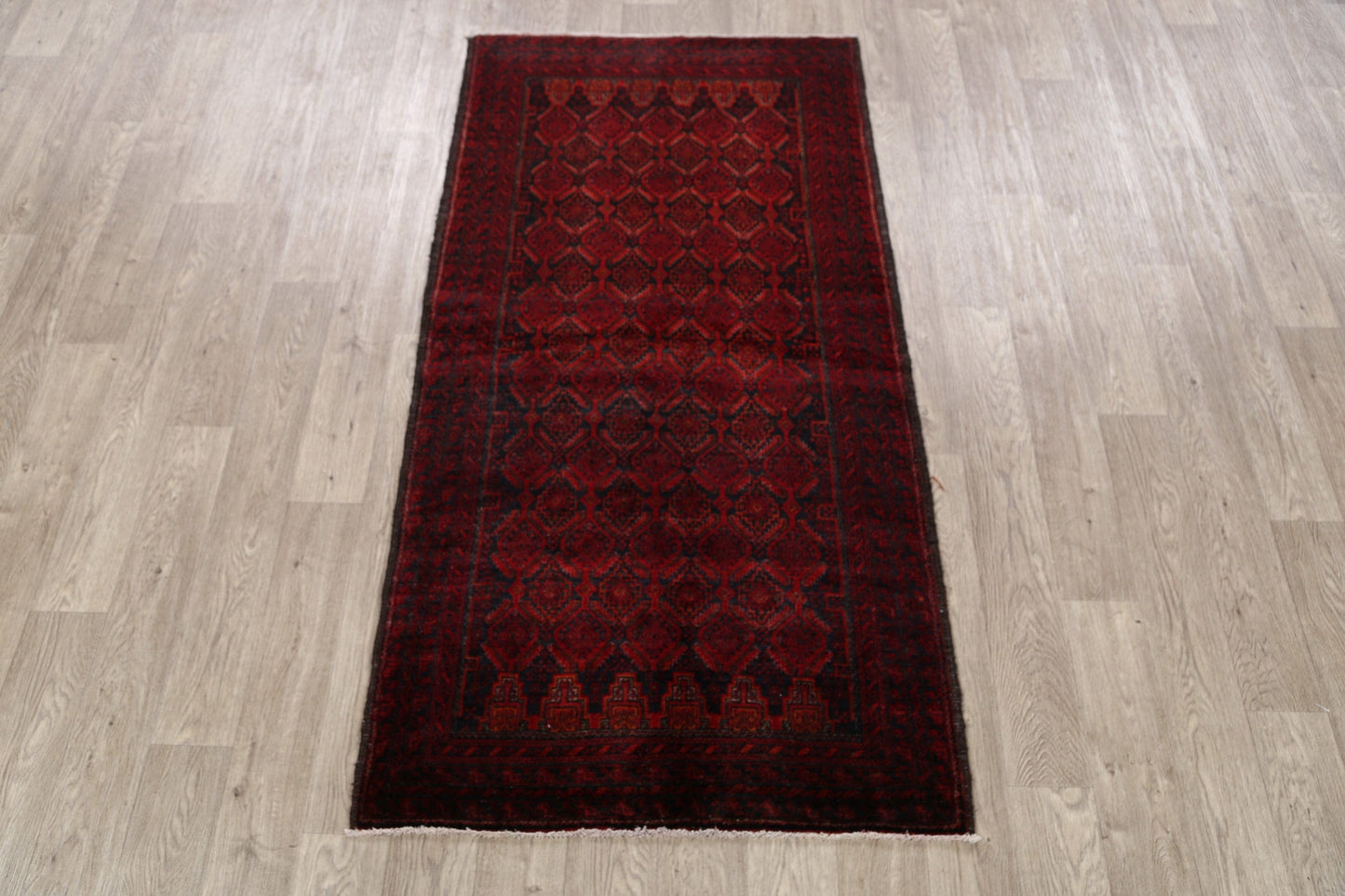 Geometric Balouch Afghan Oriental Area Rug 3x6