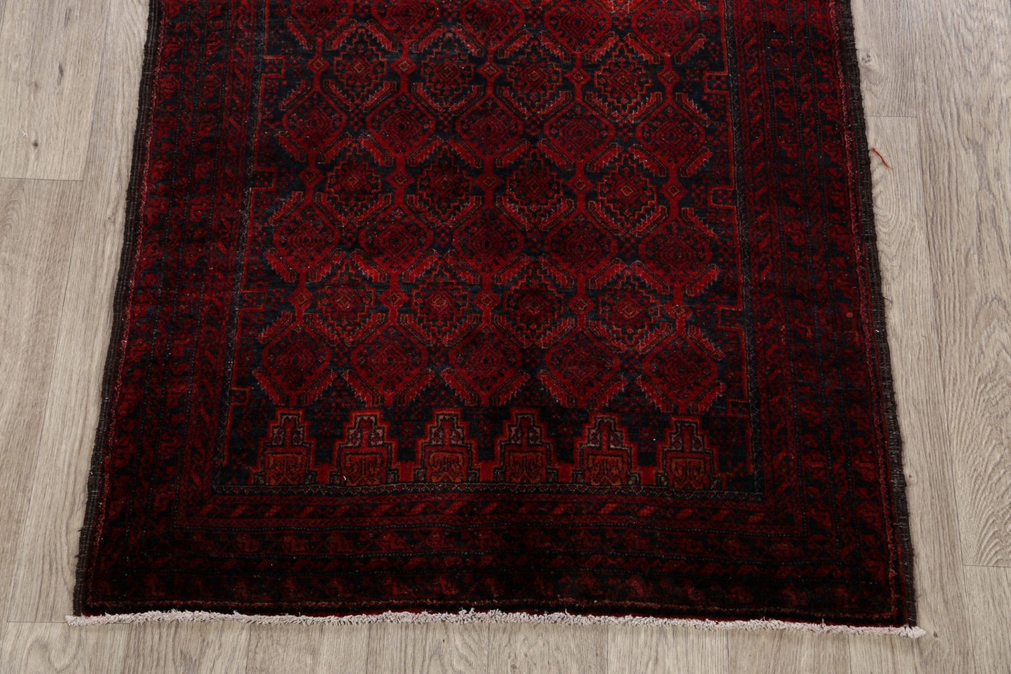 Geometric Balouch Afghan Oriental Area Rug 3x6