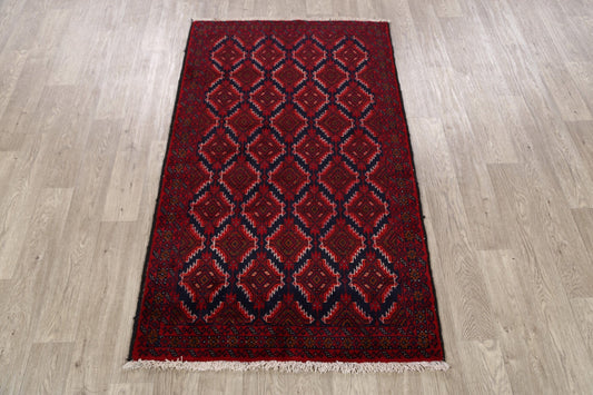 All-Over Geometric Balouch Oriental Area Rug 3x6