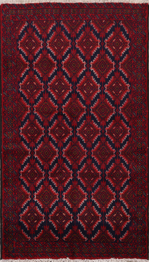 All-Over Geometric Balouch Oriental Area Rug 3x6