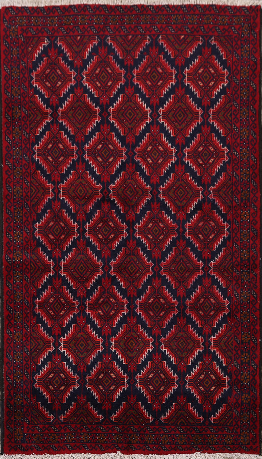 All-Over Geometric Balouch Oriental Area Rug 3x6