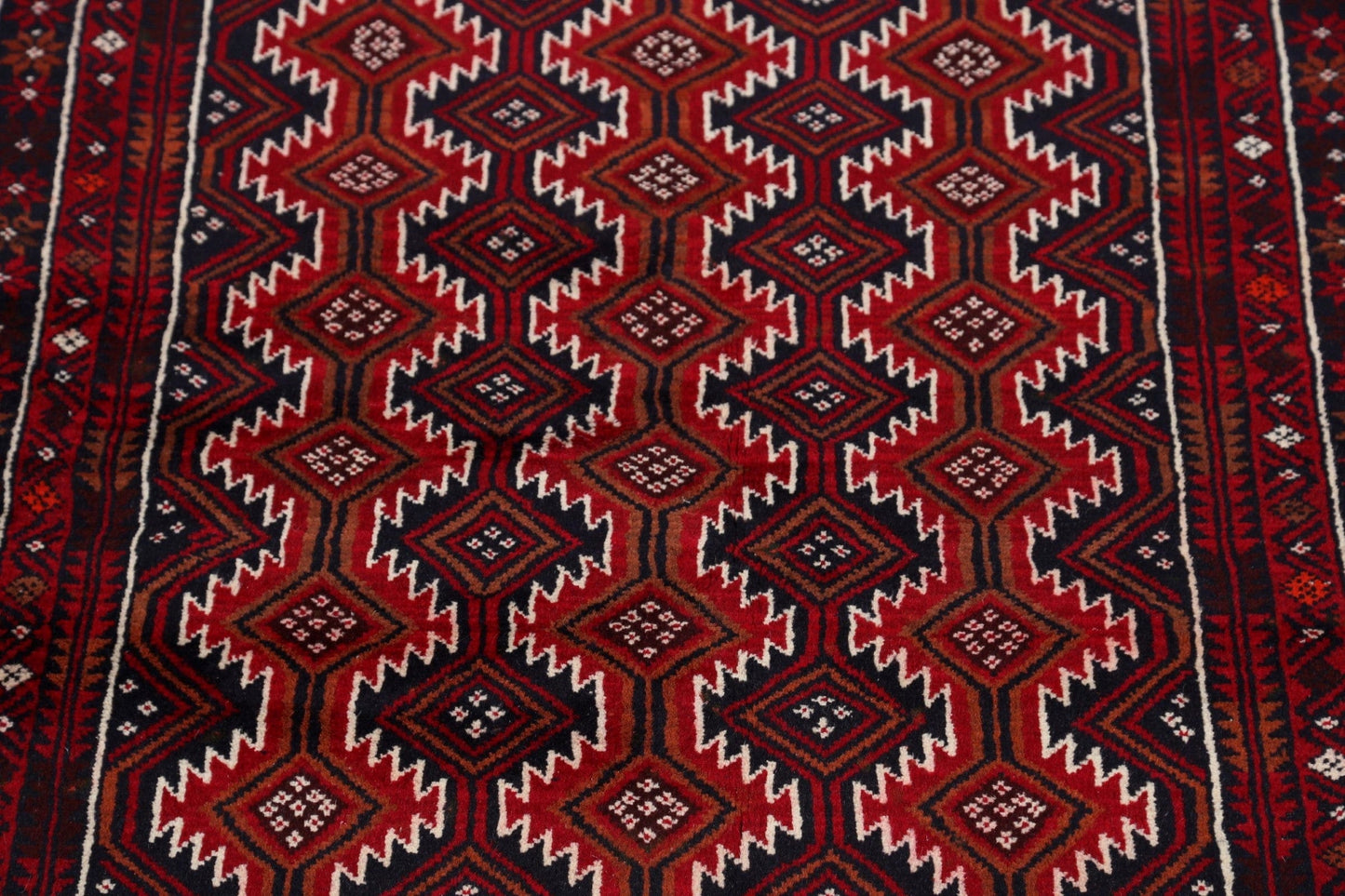 All-Over Geometric Balouch Oriental Area Rug 4x6