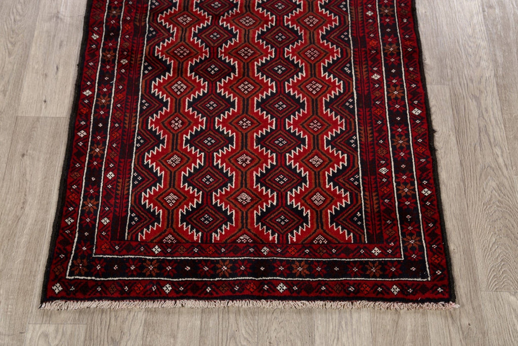 All-Over Geometric Balouch Oriental Area Rug 4x6