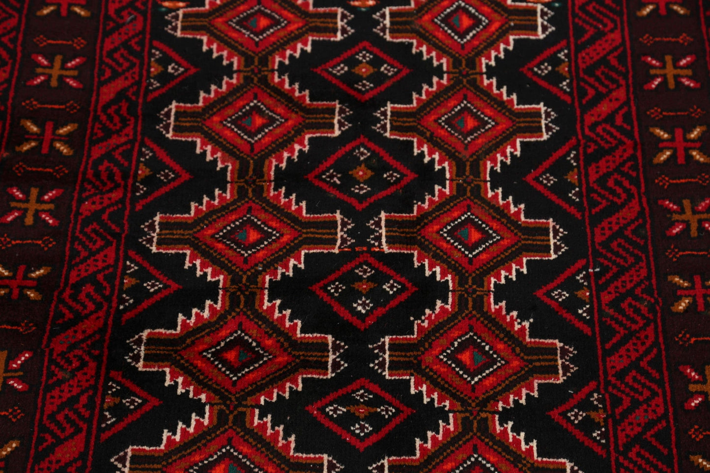 Geometric Balouch Oriental Area Rug 3x6