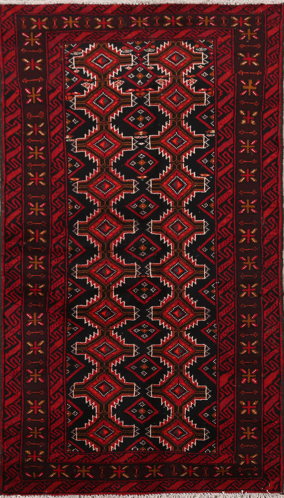 Geometric Balouch Oriental Area Rug 3x6