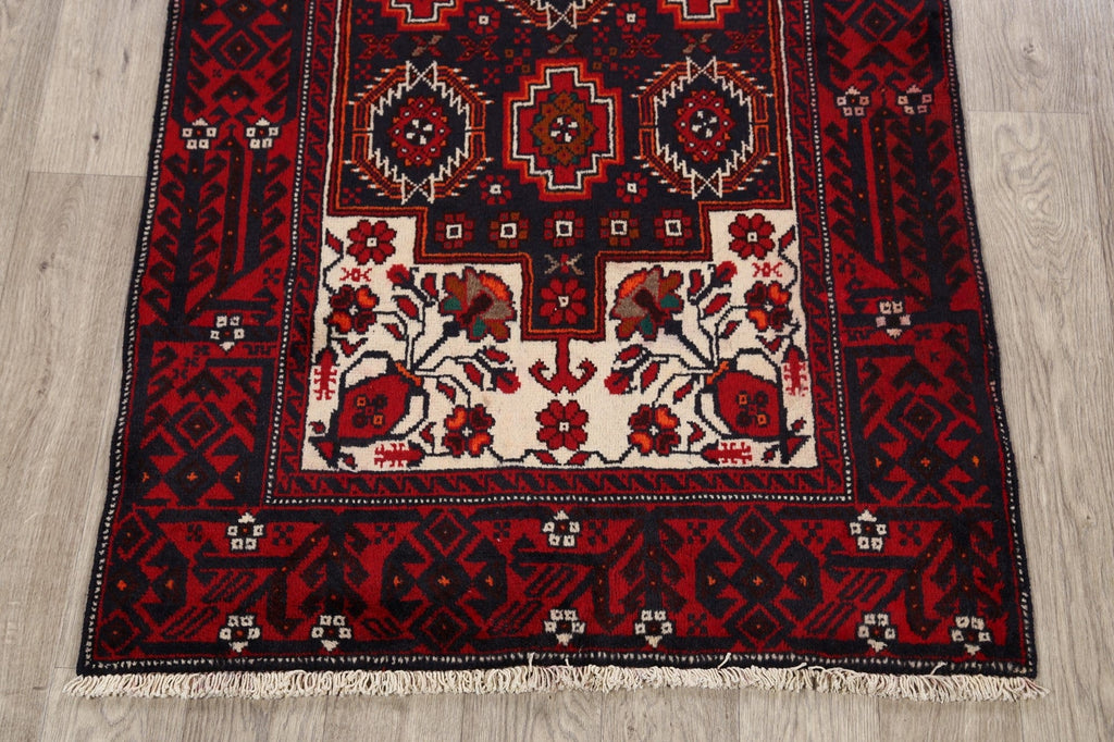 Geometric Balouch Afghan Oriental Area Rug 3x6