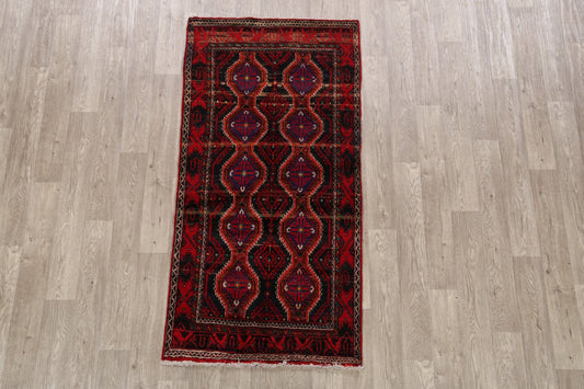 Geometric Balouch Afghan Oriental Area Rug 3x6