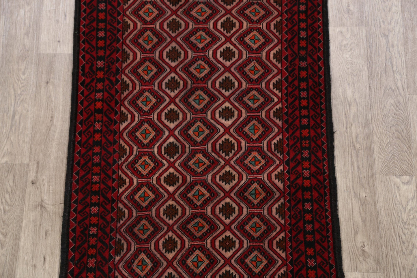 Geometric Balouch Afghan Oriental Area Rug 3x6