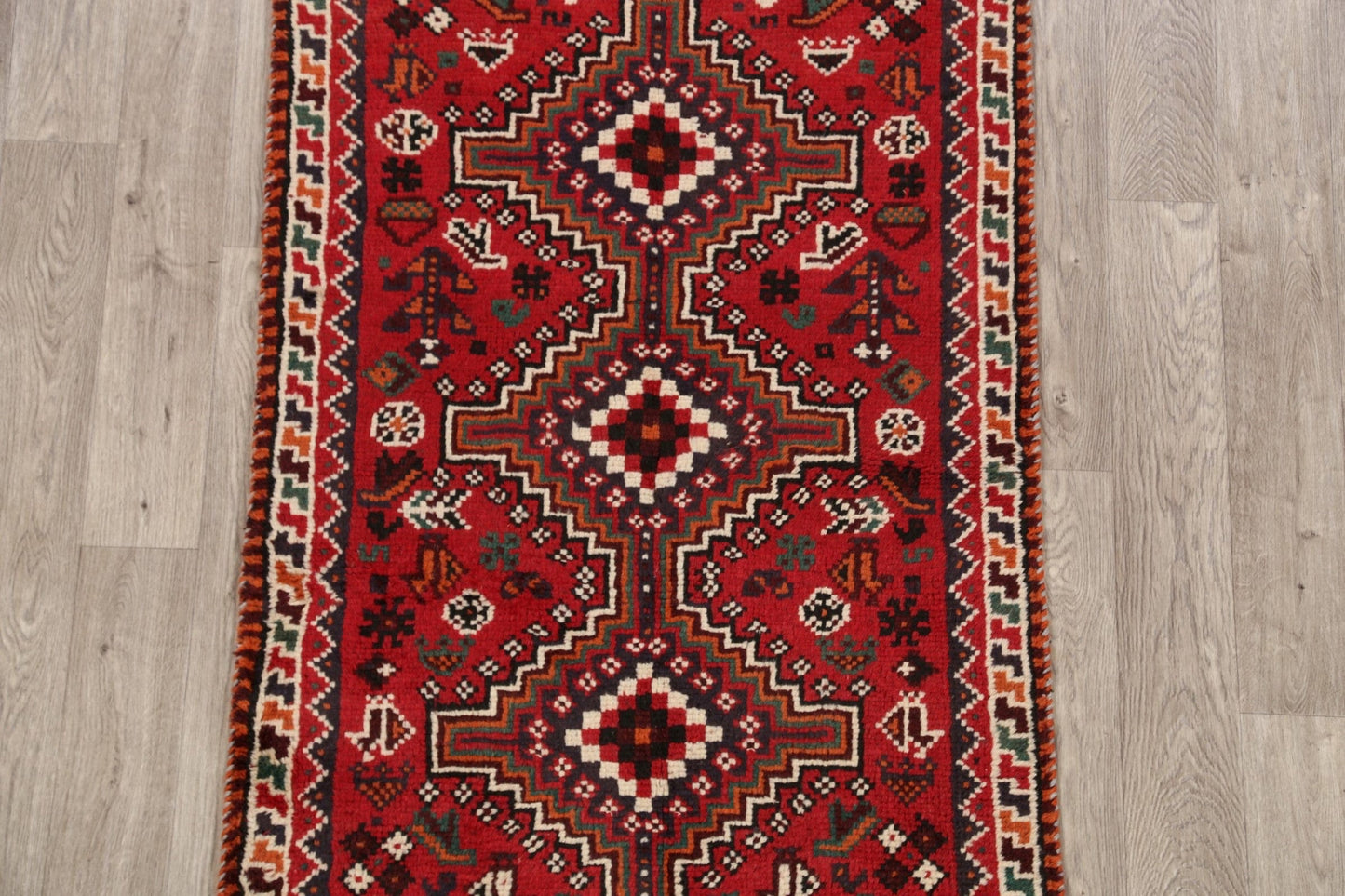 Tribal Geometric Shiraz Persian Area Rug 3x5