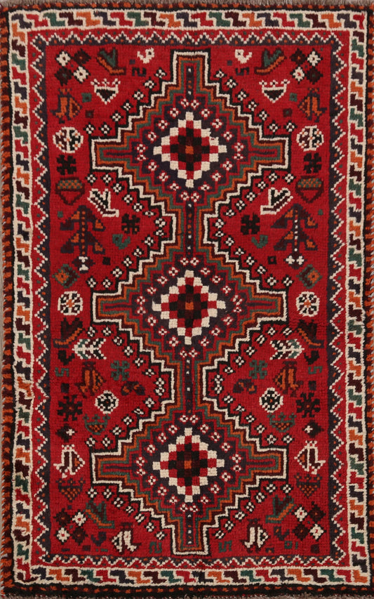 Tribal Geometric Shiraz Persian Area Rug 3x5