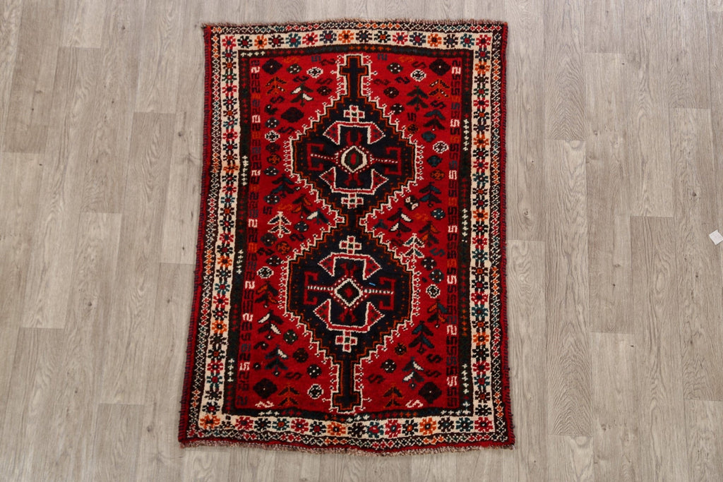 Tribal Geometric Shiraz Persian Area Rug 3x5